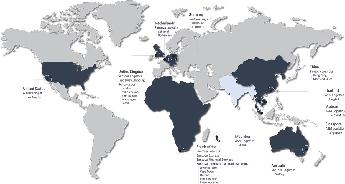 Santova World Map